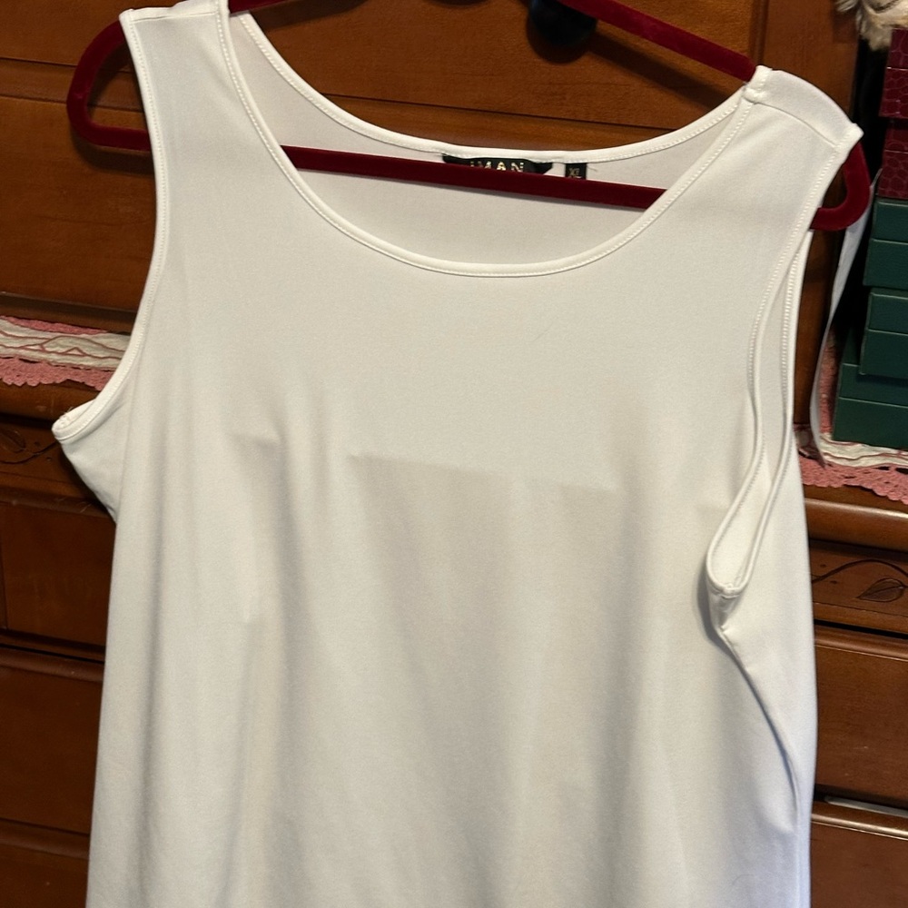 IMAN Classic White Tank Top